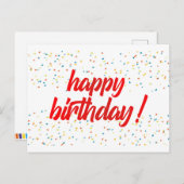 お誕生日おめでとう ポストカード ポストカード (正面/裏面)