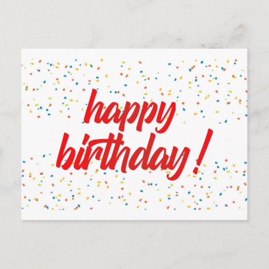 お誕生日おめでとう ポストカード ポストカード (正面)