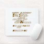 お誕生日おめでとう マウスパッド (マウス)