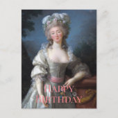 お誕生日おめでとう、マダム・デュ・バリー 1782 ポストカード (正面)