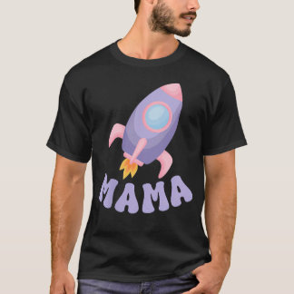 お誕生日おめでとう！ママと宇宙飛行士の娘 Tシャツ