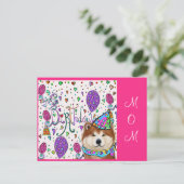 お誕生日おめでとう ママ ポストカード (スタンド正面)