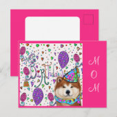 お誕生日おめでとう ママ ポストカード (正面/裏面)