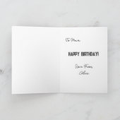 お誕生日おめでとう ママ! ...面白い カード (内部)