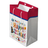 お誕生日おめでとう ミディアムペーパーバッグ (正面アングル)