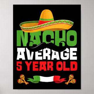 お誕生日おめでとう メキシコ フィエスタ 5歳 ポスター