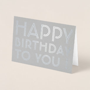 「お誕生日おめでとう!」メッセージカード 箔カード
