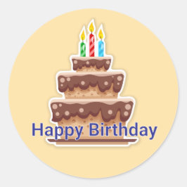 お誕生日おめでとう ラウンドシール
