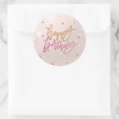 お誕生日おめでとう ラウンドシール (バッグ)