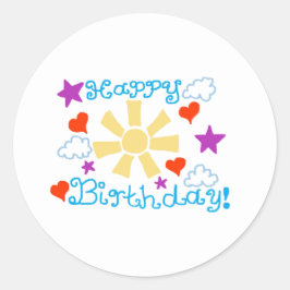 お誕生日おめでとう  ラウンドシール