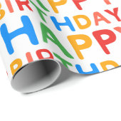 お誕生日おめでとう ラッピングペーパー (ロールコーナー)
