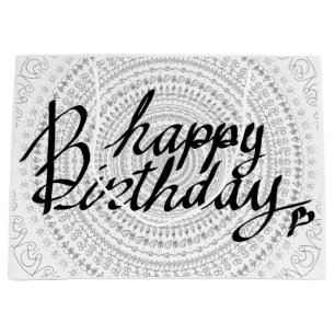 お誕生日おめでとう。 ラージペーパーバッグ