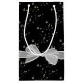 お誕生日おめでとう　リボンとバブル スモールペーパーバッグ (裏面)