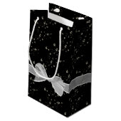 お誕生日おめでとう　リボンとバブル スモールペーパーバッグ (裏面アングル)