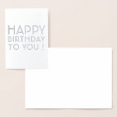 お誕生日おめでとう！中身は無地 箔カード (ディスプレー)