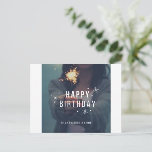 お誕生日おめでとう - 共犯者の姉妹へ - 姉 ポストカード (スタンド正面)