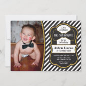お誕生日おめでとう！写真付きのワンダフルな招待状 招待状 (正面)