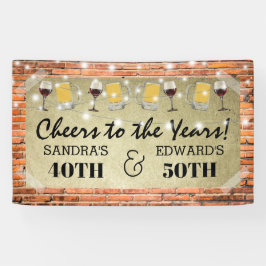 お誕生日おめでとう+合同パーティー | Cheers to the Years 横断幕
