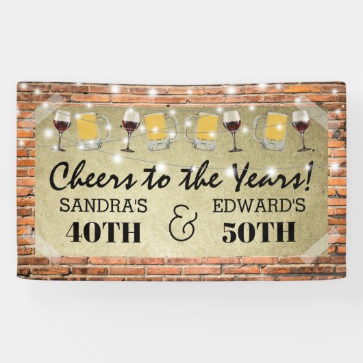 お誕生日おめでとう+合同パーティー | Cheers to the Years 横断幕 (横)