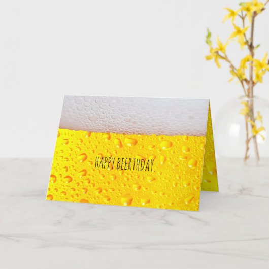 お誕生日おめでとう！名前や年齢をカスタマイズ カード (黄色い花)