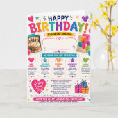 お誕生日おめでとう 名前記入欄 カード (黄色い花)