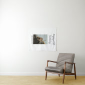 お誕生日おめでとう 名前 写真 テキスト モダン タペストリー (インサイチュ(横))