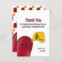 お誕生日おめでとう！子供の誕生日感謝カード