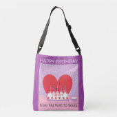 お誕生日おめでとう、心からあなたへ： クロスボディバッグ (裏面)