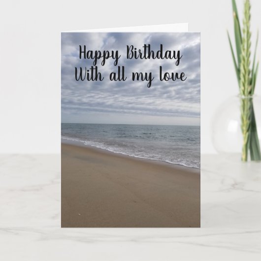 お誕生日おめでとう *愛を込めて* 「あなた」を祝おう カード (正面)