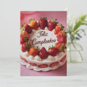 お誕生日おめでとう 招待状 (スタンド正面)