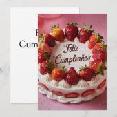 お誕生日おめでとう 招待状 (正面/裏面)