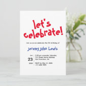 お誕生日おめでとう 招待状 (スタンド正面)