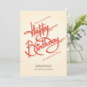 お誕生日おめでとう 招待状 (スタンド正面)