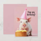 お誕生日おめでとう！ 招待状 (正面/裏面)