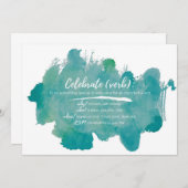 お誕生日おめでとう 招待状 (正面/裏面)