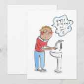 お誕生日おめでとう! 招待状 (正面/裏面)