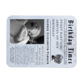 お誕生日おめでとう 新生児誕生 マグネット (横)