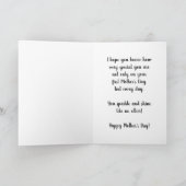 お誕生日おめでとう　最初の母の日娘 カード (内部)