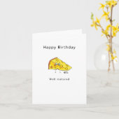 お誕生日おめでとう。熟成しました。バースデーカード カード (黄色い花)