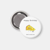 お誕生日おめでとう。熟成。バースデーギフト マグネット (正面/裏面)
