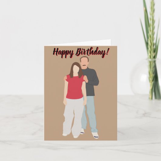 お誕生日おめでとう　父　祖父　など サンキューカード (正面)