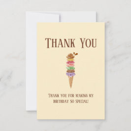 お誕生日おめでとう　甘いカード サンキューカード