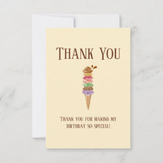 お誕生日おめでとう　甘いカード サンキューカード