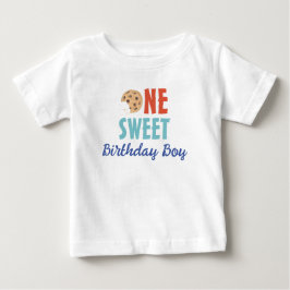 お誕生日おめでとう！甘い誕生日ボーイのクッキーTシャツ ベビーTシャツ