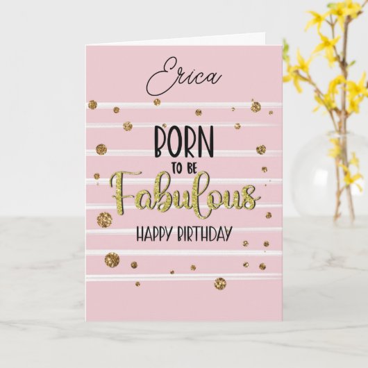 お誕生日おめでとう 生まれながらに素晴らしい カード (黄色い花)