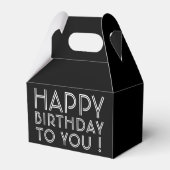 「お誕生日おめでとう！」 | 白黒 フェイバーボックス (裏面サイド)