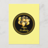 お誕生日おめでとう、祭りだ ポストカード (正面)