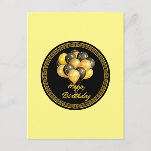 お誕生日おめでとう、祭りだ ポストカード (正面)