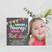 お誕生日おめでとう！私の誕生日（写真招待状） 招待状 (スタンド正面)