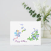 お誕生日おめでとう！　童話と花 ポストカード (スタンド正面)
